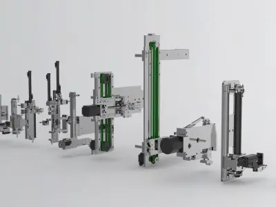 Loading and unloading model set  3D model