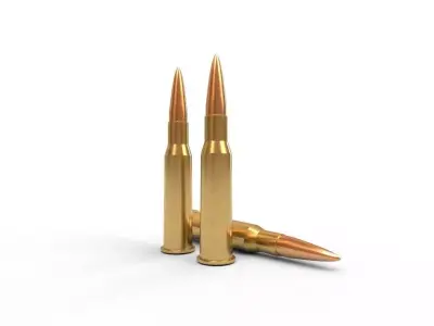 762x54mm  Ammo Low-poly 3D model