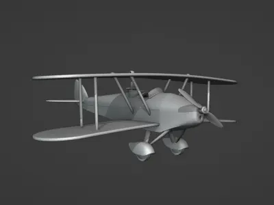 Biplane From Indiana Jones Movie 3D print model purchase