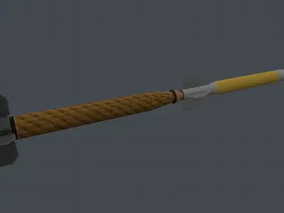 Hermes A missile KA-52 Low-poly 3D model