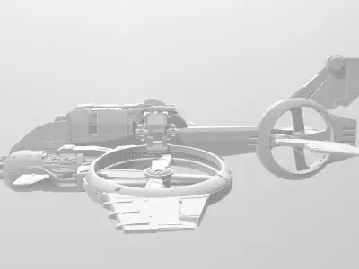 StarCraft II  Terran Banshee fighter 3D print model