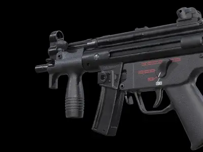 MP5K MP5KN with Scope Mount Low-poly 3D model