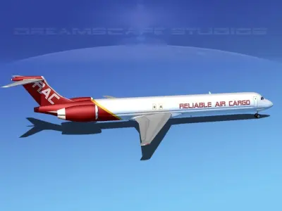 Douglas MD-80 Reliable Air Cargo 3D model