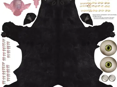 black cat Free 3D model