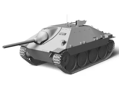 Sd Kfz 138 2 Hetzer 3D model