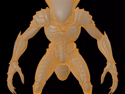Tyranid Warrior 3D Print Model 3D print model