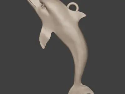 Dolphin Pendant 3D print model