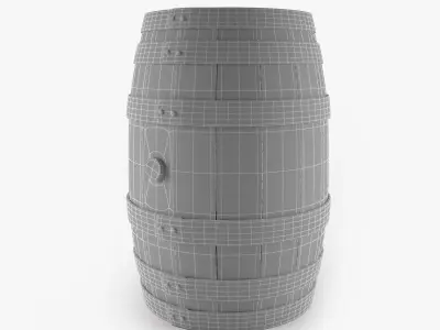 Old Barrel 3D model