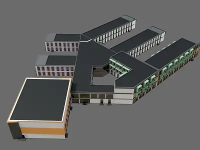 High School ID026 3D model