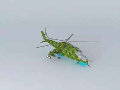 Mil Mi24 3D model