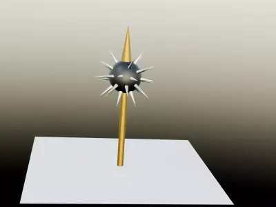 Medieval Spiked Mace 3D Model  Game-Ready Weapon Asset 3D model