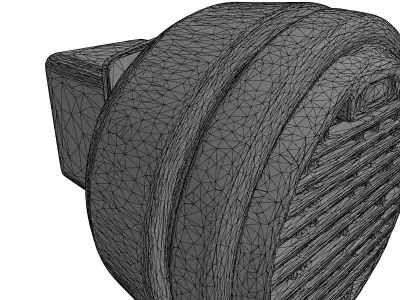 Modern Car HVAC Air Vent Low-poly 3D model