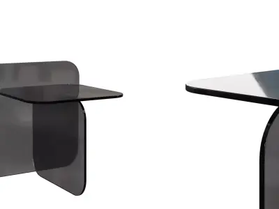 Glass Coffee Table 01 Free low-poly 3D model