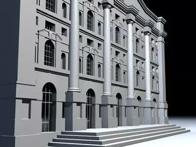 Piazza affari 3D model