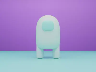 Among Us-White 3D model