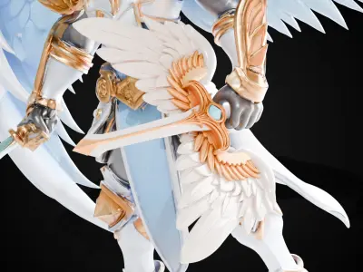 Stylized Sword - Paladin Sword Divine Ascension - Game Ready 3D model