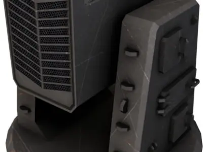 Typhoon Launcher Low-poly 3D model