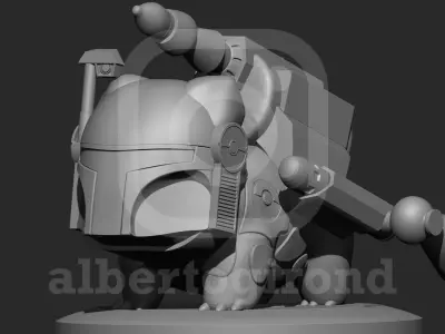 boba saur 3D print model