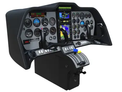 Aircraft Control Panel 3 3D model