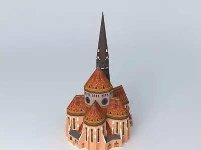 Szilagyi Dezso Square Presbyterian Church Budapest Hungary 3D model
