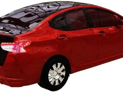 Nisson Car group Low-poly 3D model