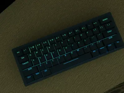 gaming keyboard GK61 Free 3D model