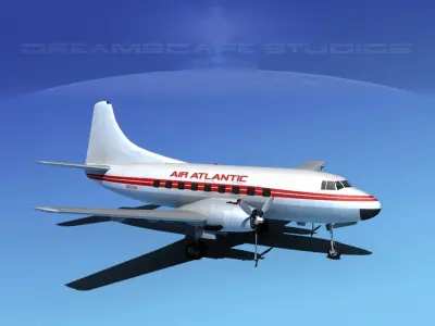 Martin 202 Air Atlantic 3D model