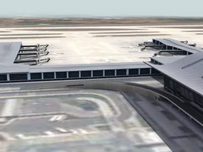 Xian International Airport China 3D model