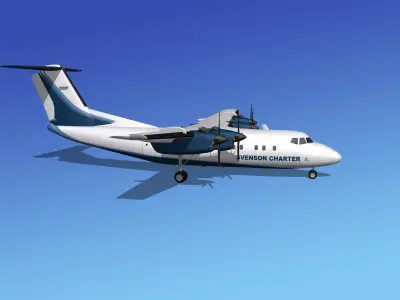 Dehavilland DHC-7 Svenson Charter 3D model