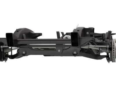 DUALLY PICKUP TRUCK CHASSIS 4WD IFS 3D model