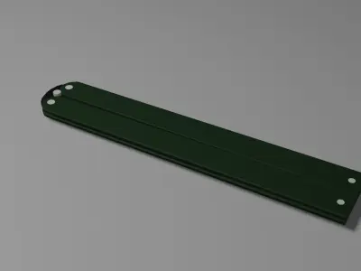 butterfly knife no UV game ready Free low-poly 3D model