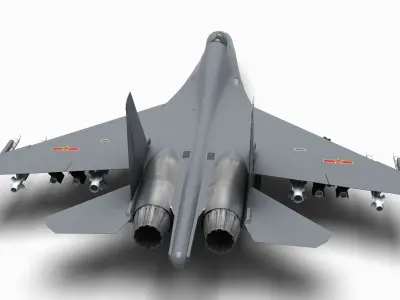 China J-16 Multirole Fighter 3D model