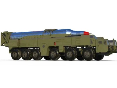 Musudan missile launcher 3D model