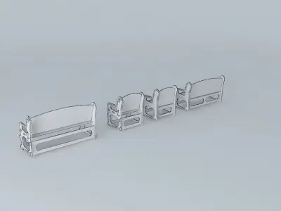 Chail camp bench Free 3D model