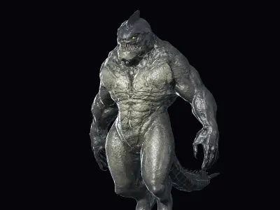 Fish Mutant 2 Low-poly 3D model