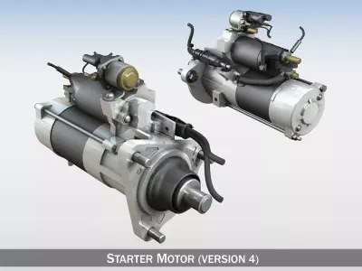 Starter Motor 04 3D model