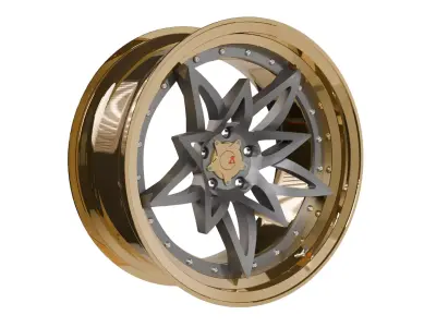 SevenK Nika-S wheel disc Low-poly 3D model