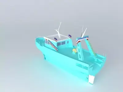 Trawler manufacturing Free 3D model