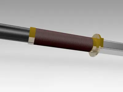 Japanese Naginata Free 3D model