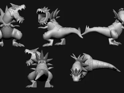 Pokemon - Tyrantrum 3D print model