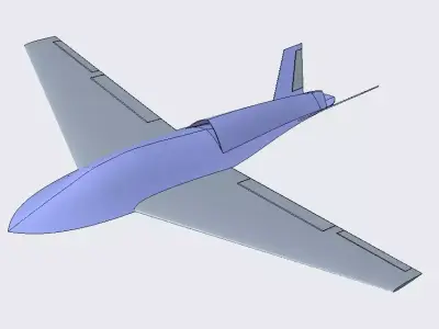 Unmanned Combat Aerial Vehicle- UCAV 3D model