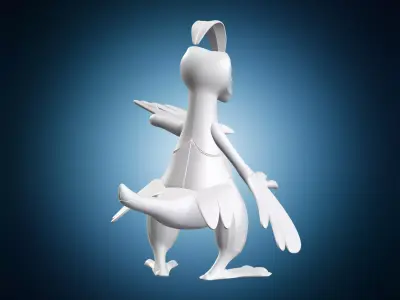 Grovyle Pokemon Character 3D Model 3D print model