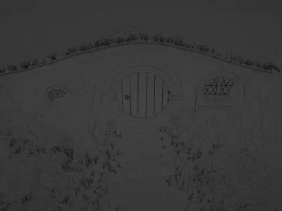 Hobbit Inn from Lord of the Rings 3D model