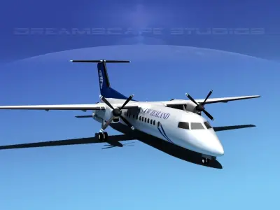 DeHavilland DHC-8-Q300 Air New Zealand 3D model