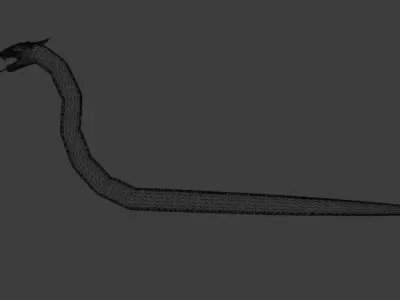 Manda dragon head 3D model