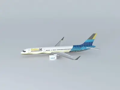 GoldenJet Paralympics Boeing 757 217W Free 3D model