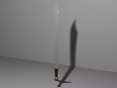 Medieval Sword Falchion 3D model