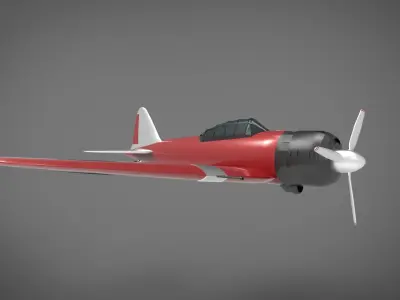 A6M3 32 Mitsubishi Zero fighter plane 3D model