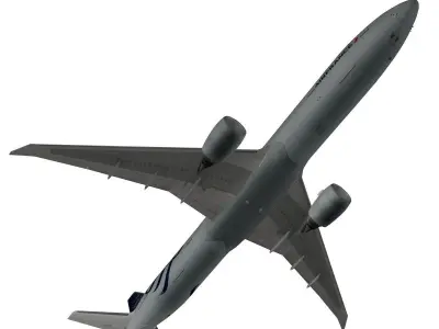 Boeing 777-300ER Skyteam AF 3D model