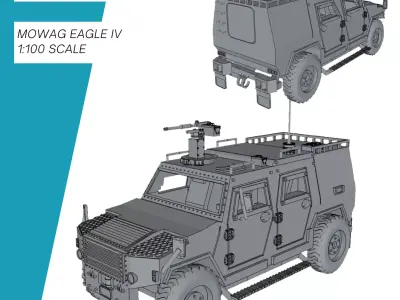 Mowag Eagle IV Bundeswehr 3D print model